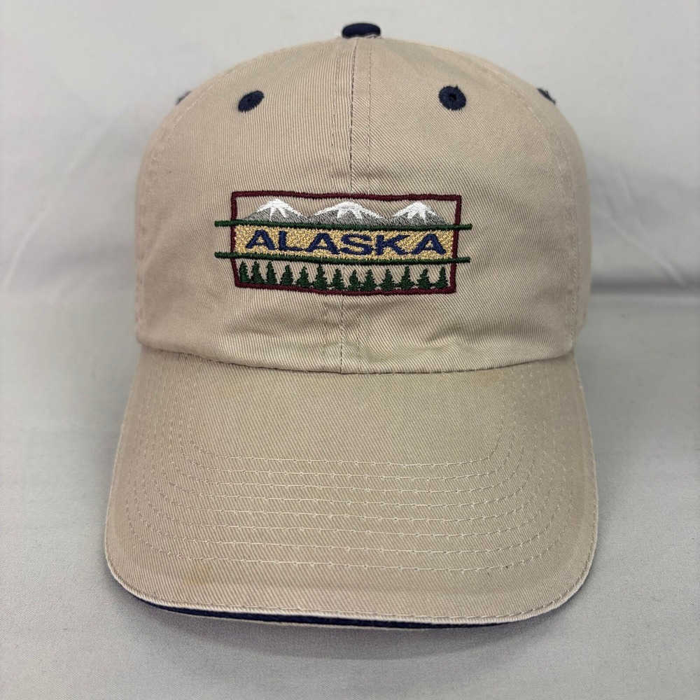 Alaskan Headwear Co Alaska Mountain Hat Unisex OSFM Tan Embroidered Cap